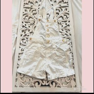 KIDS White Shorts Overall